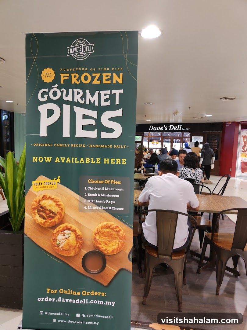 Dave's Deli Frozen Gourmet Pies Banner