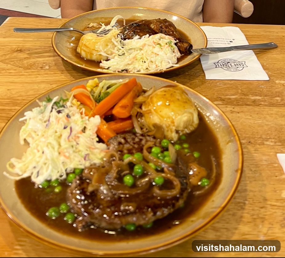 Two Plates of Food