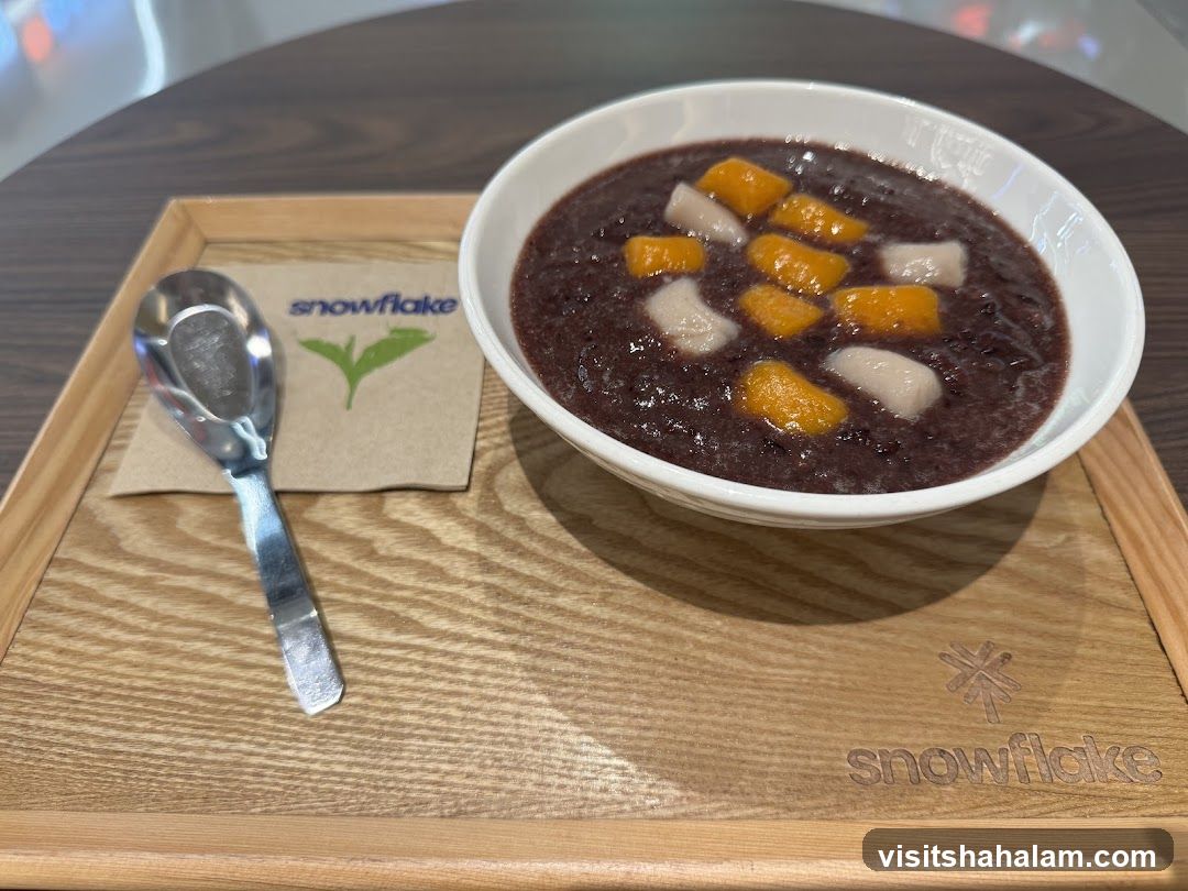 Dessert with toppings