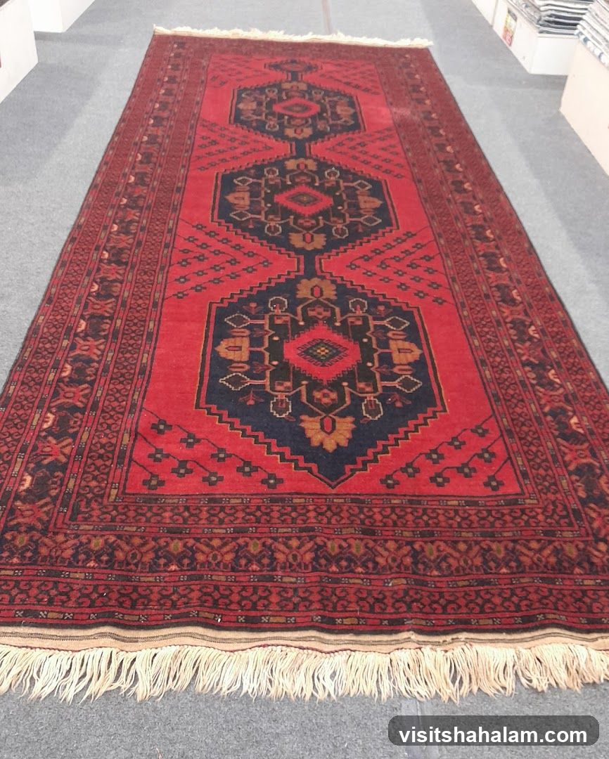 Red and Blue Oriental Rug