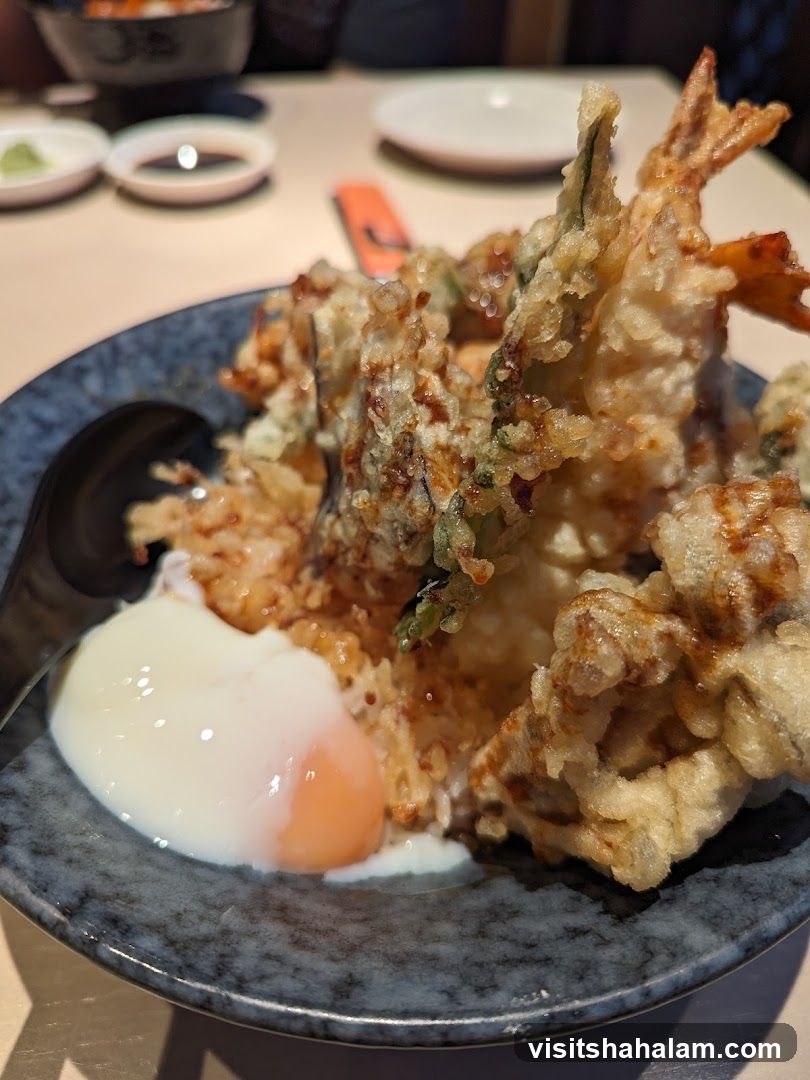 Tempura Rice Bowl with Soft-Boiled Egg