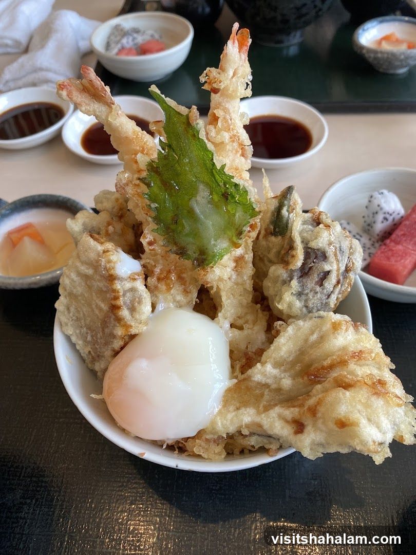 Tempura Bowl with Poached Egg