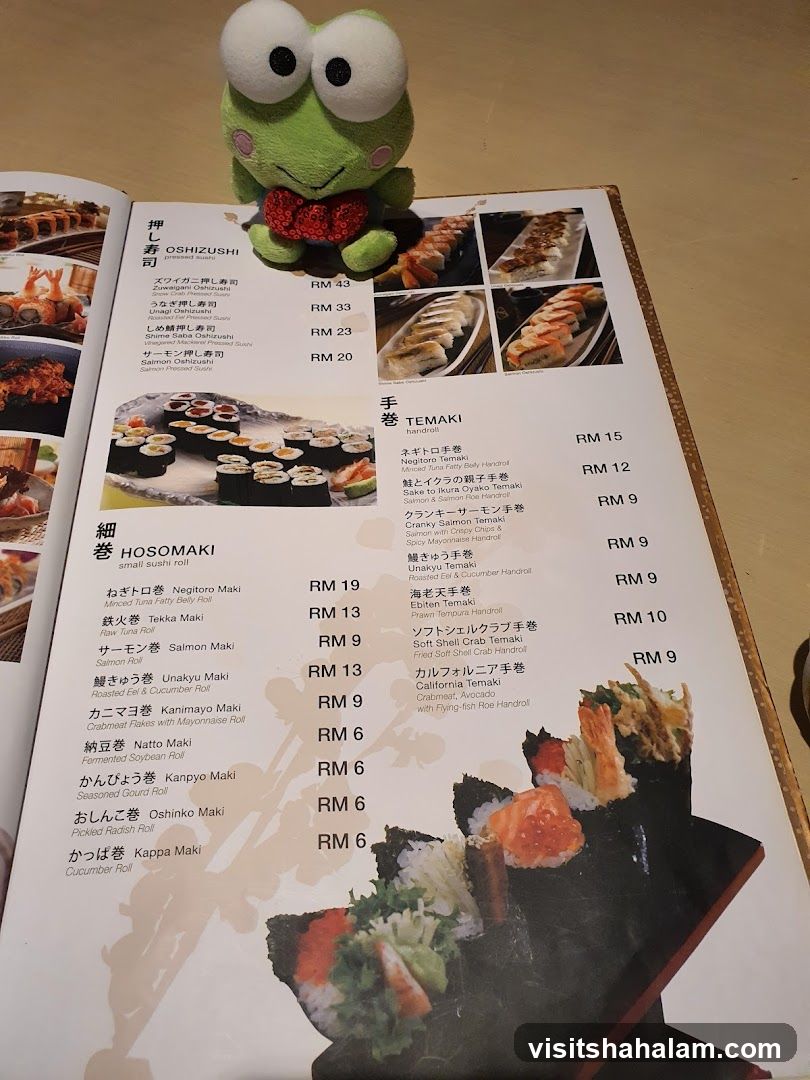 Japanese Menu