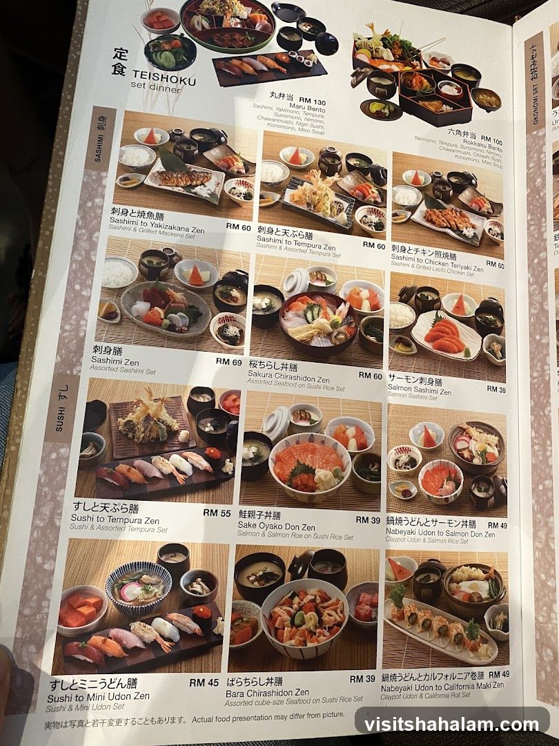 TEISHOKU set dinner