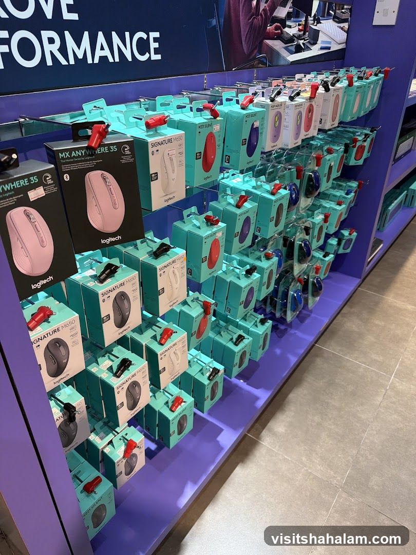 Logitech Computer Mice Display