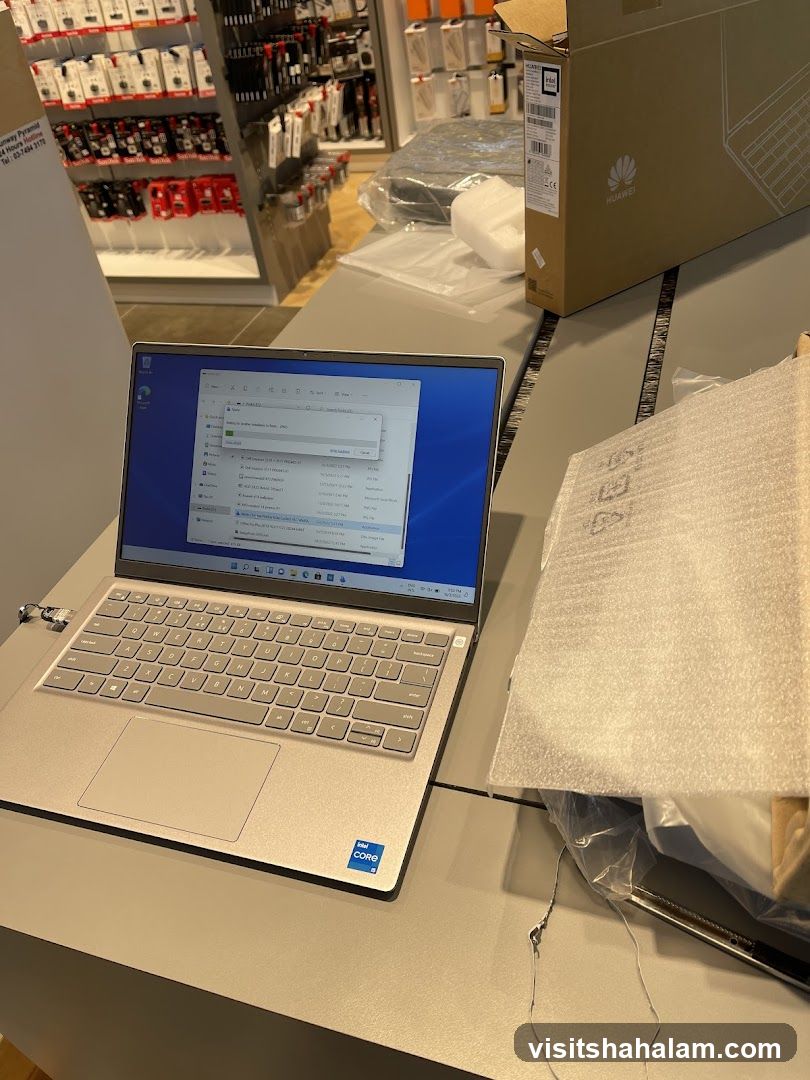 Laptop and Electronics Store Display