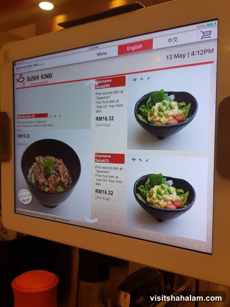 Sushi King Menu