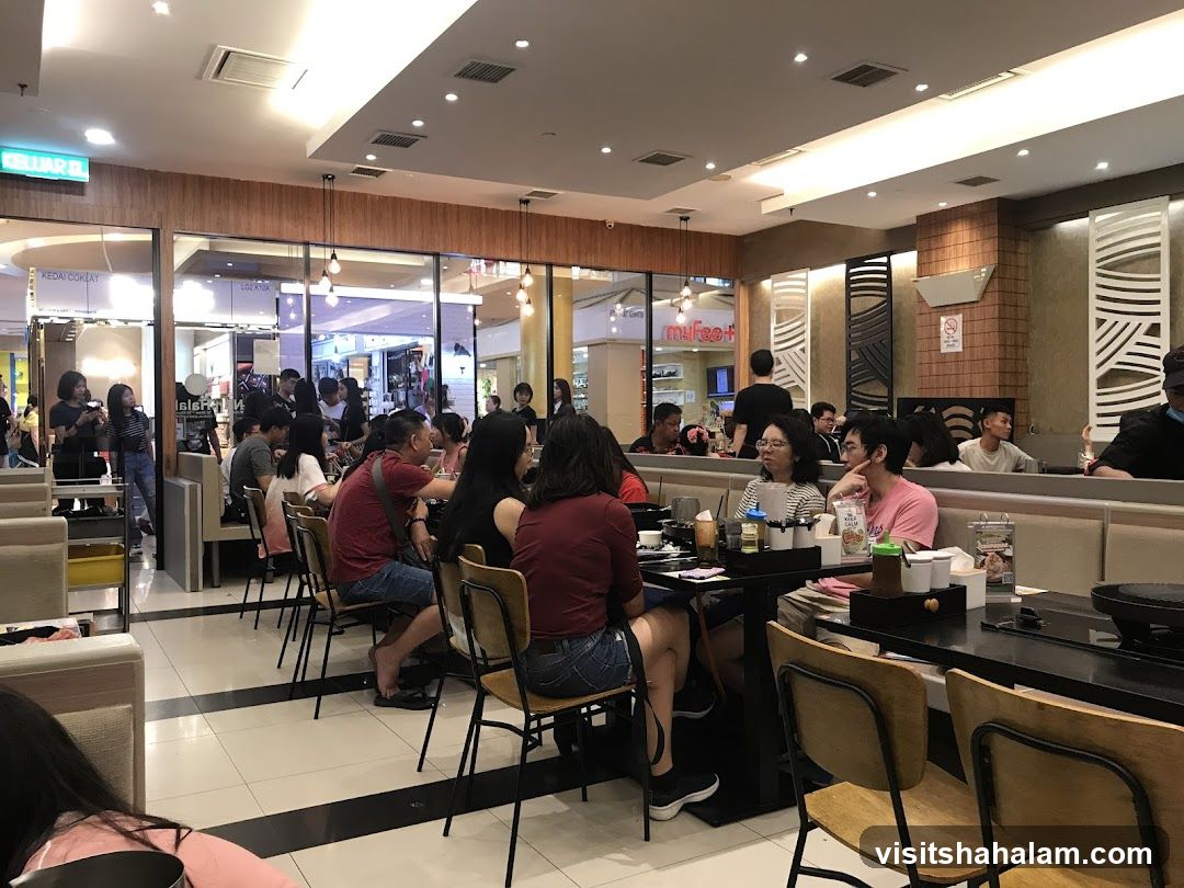 Restaurant Interior with Diners