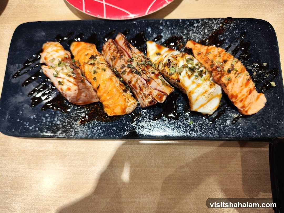 Seared Salmon and White Fish Nigiri