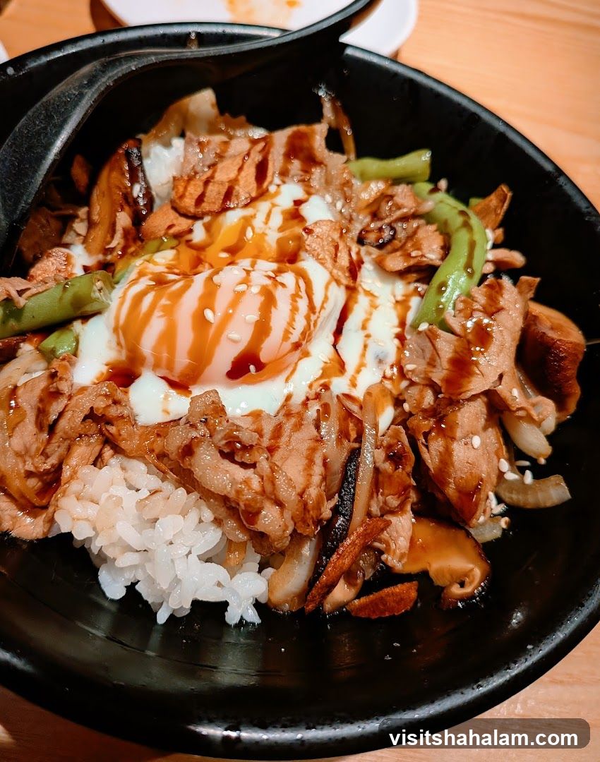 Beef and Egg Rice Bowl