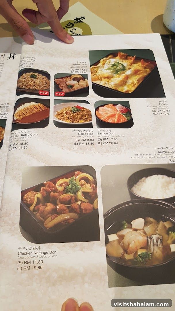 Japanese Food Menu