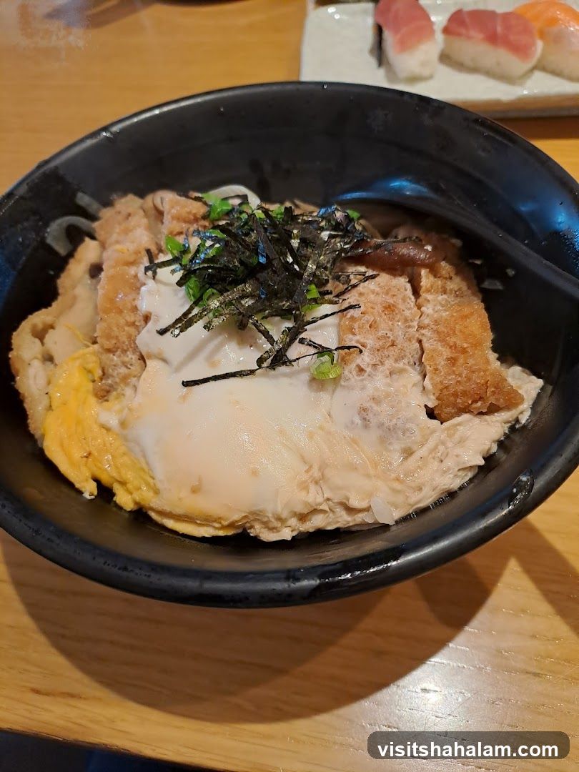 Katsudon with Sushi