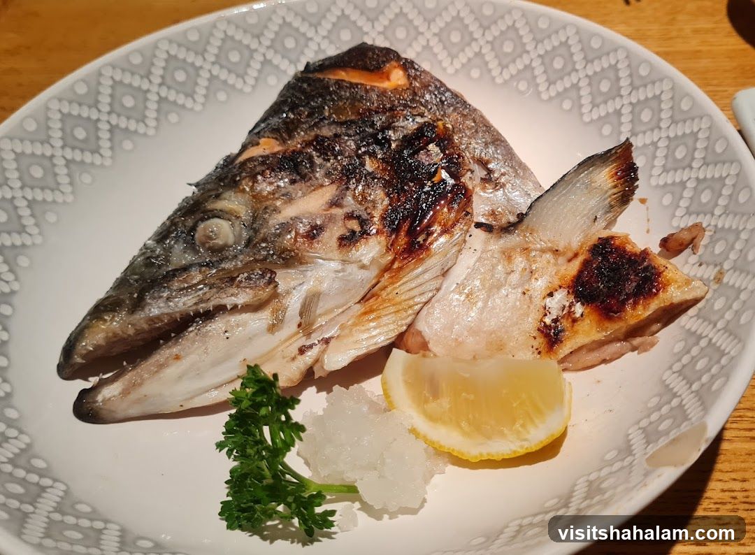 Grilled Salmon Head