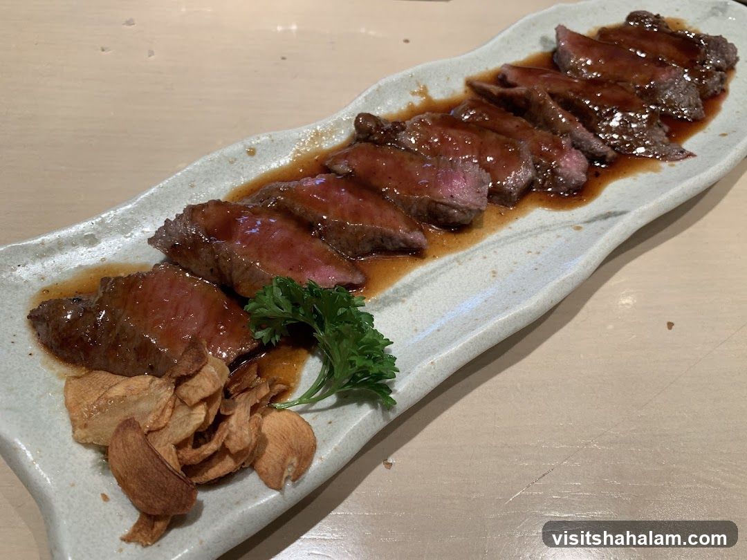 Sliced Steak with Sauce