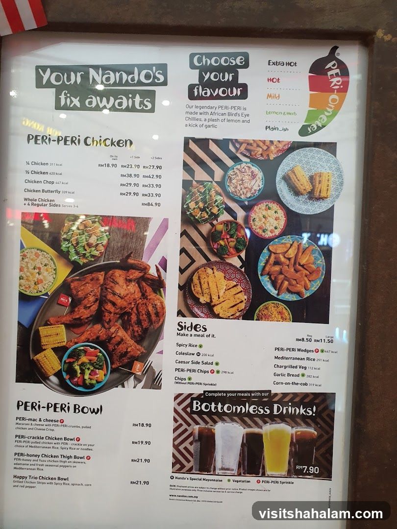 Nando's Menu