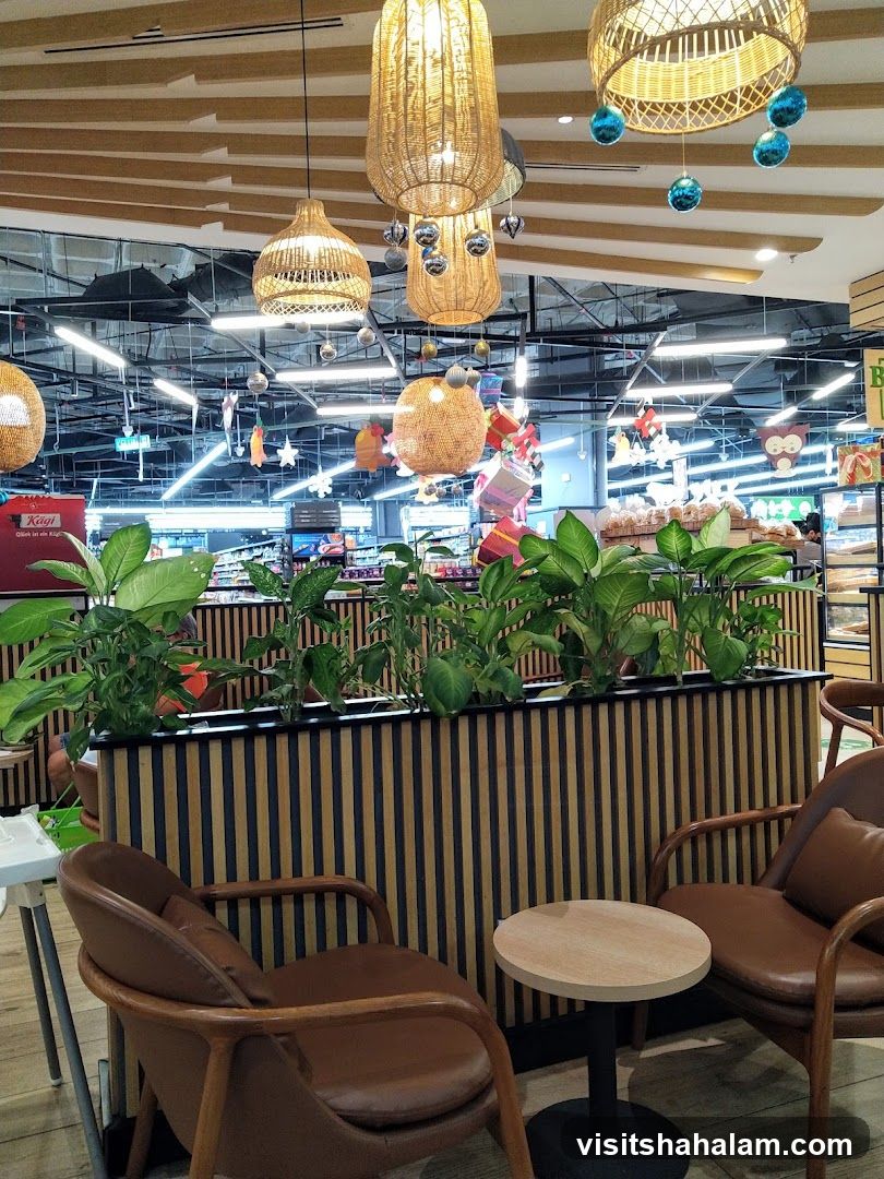 Cozy Seating Area in a Supermarket