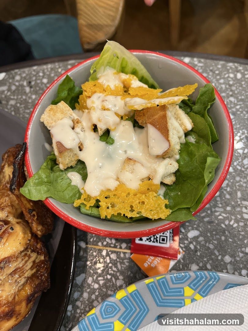 Caesar Salad and Grilled Chicken