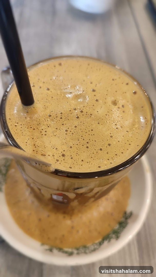 Iced Coffee with Foam