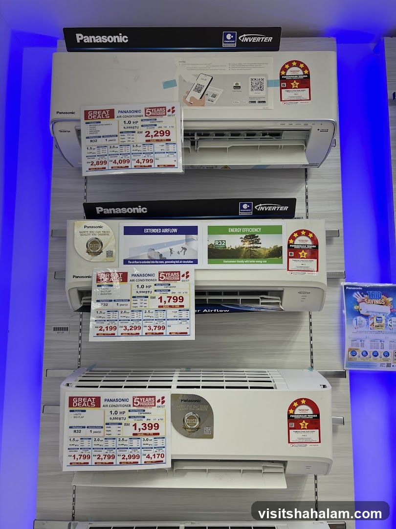 Panasonic Air Conditioners Display