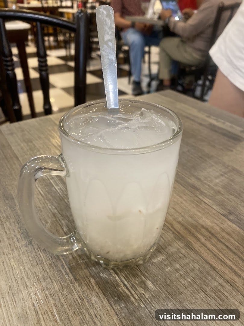 Coconut water with ice