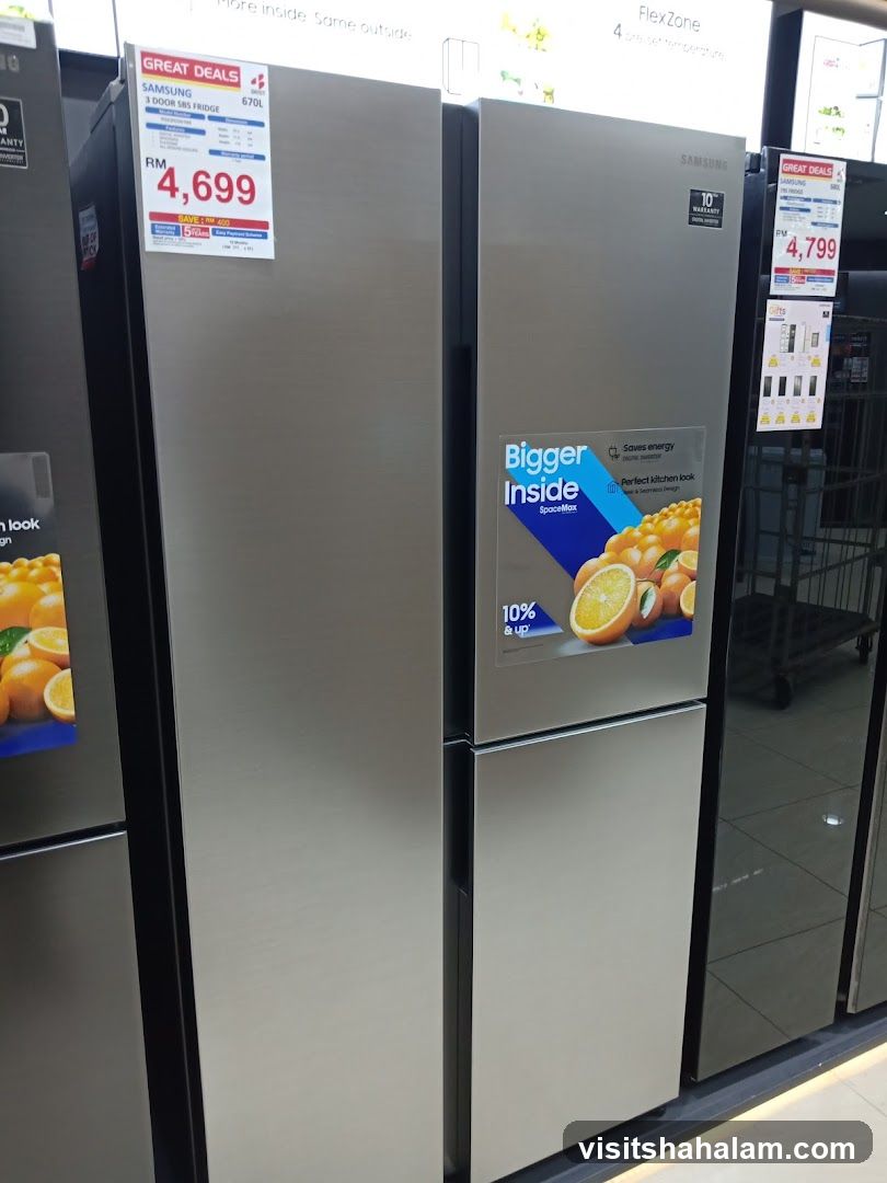 Samsung Refrigerators on Display