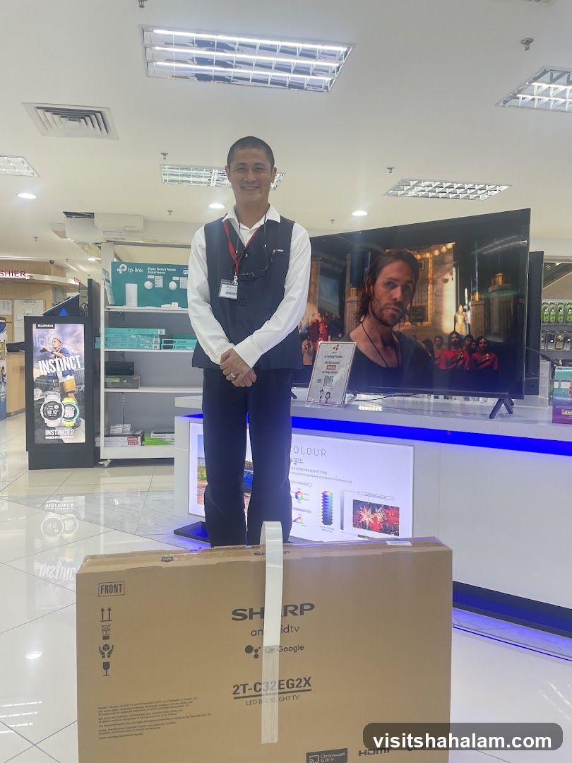 Man with a TV box