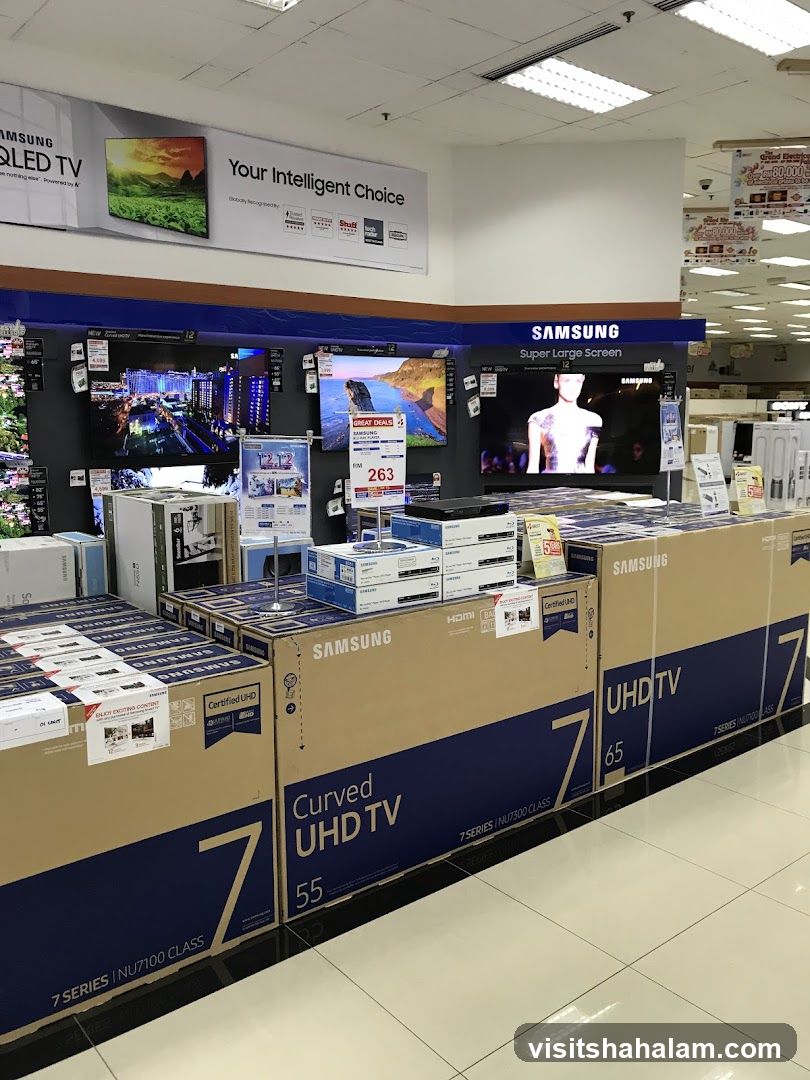 Samsung TVs on Display