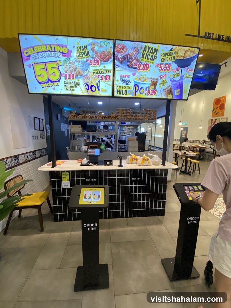Fast Food Restaurant Order Area