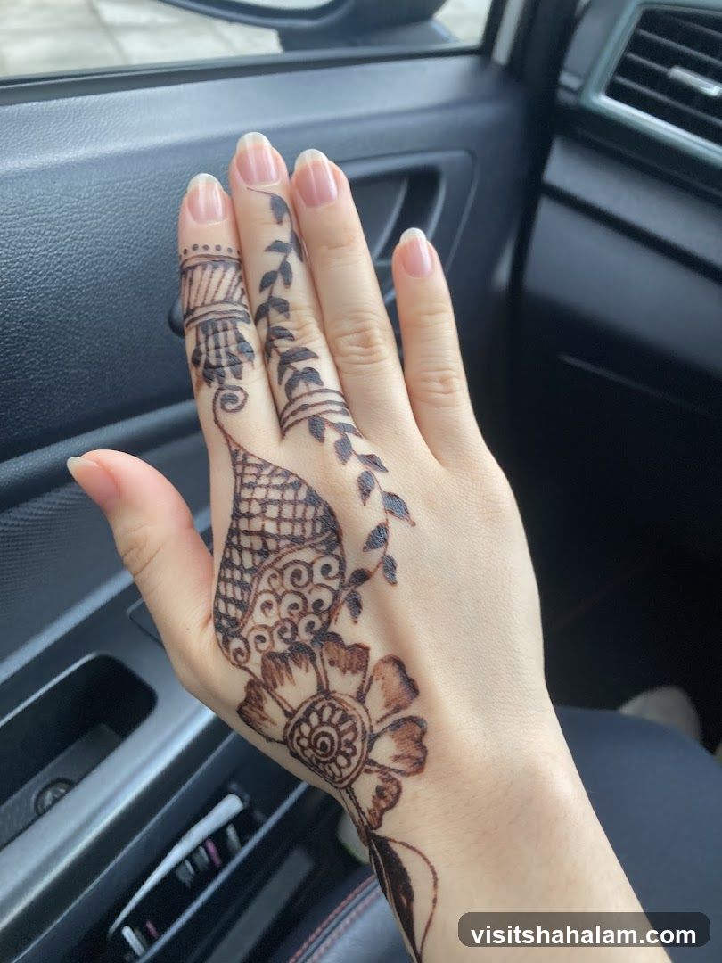 Henna Tattoo on Hand
