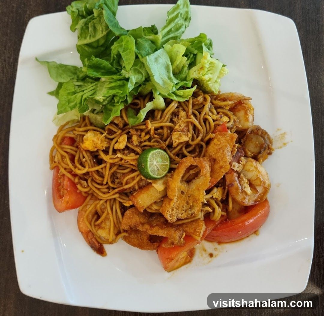 Noodles with Seafood and Vegetables