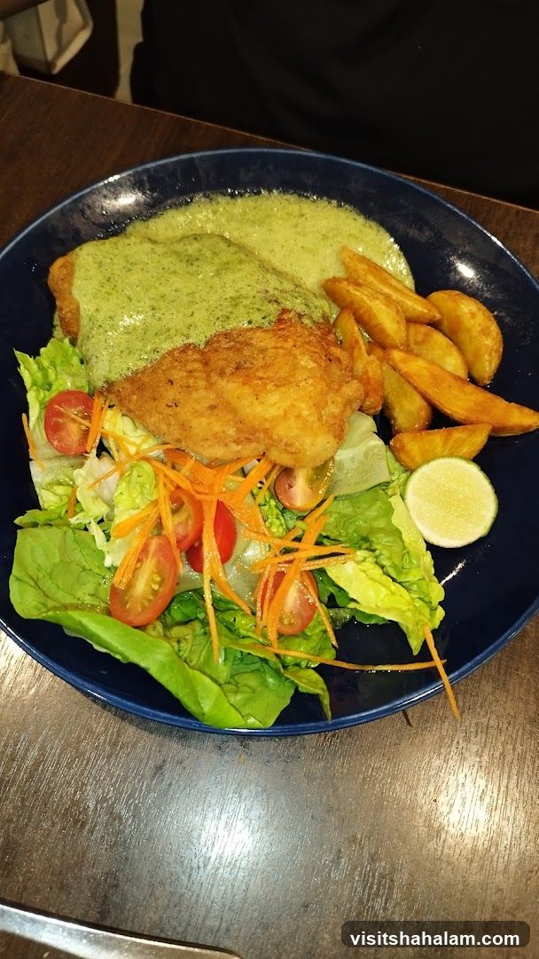 Fish and Chips with Salad