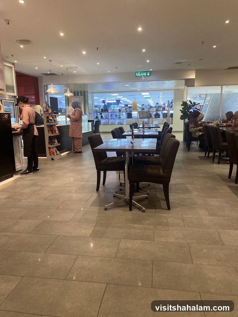Cafe Interior with Tables and Chairs