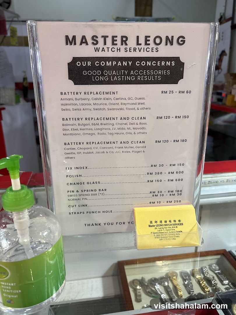MASTER LEONG WATCH SERVICES