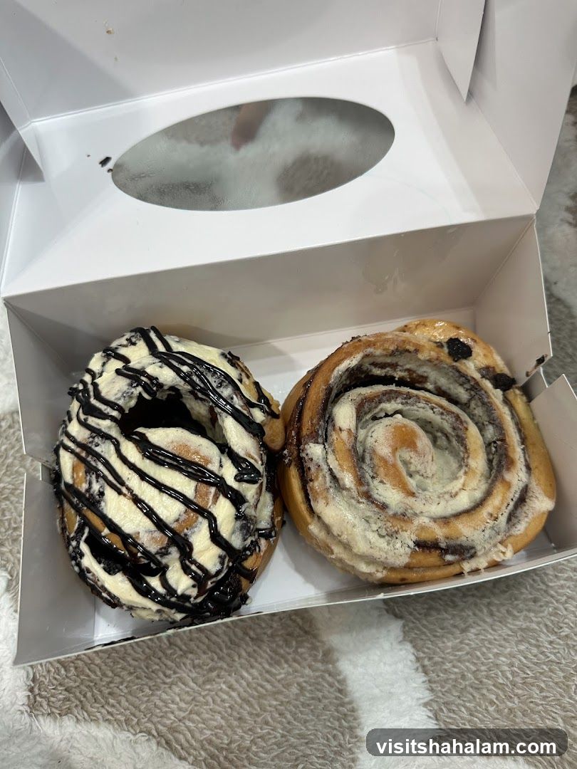 Two Cinnamon Rolls in a Box