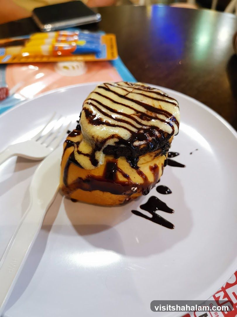 Dessert with Chocolate Drizzle