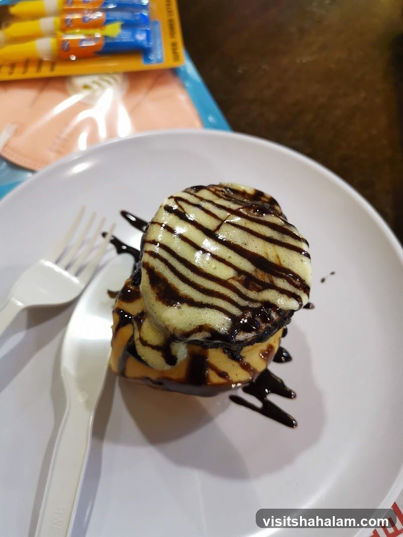 Dessert with Chocolate Drizzle