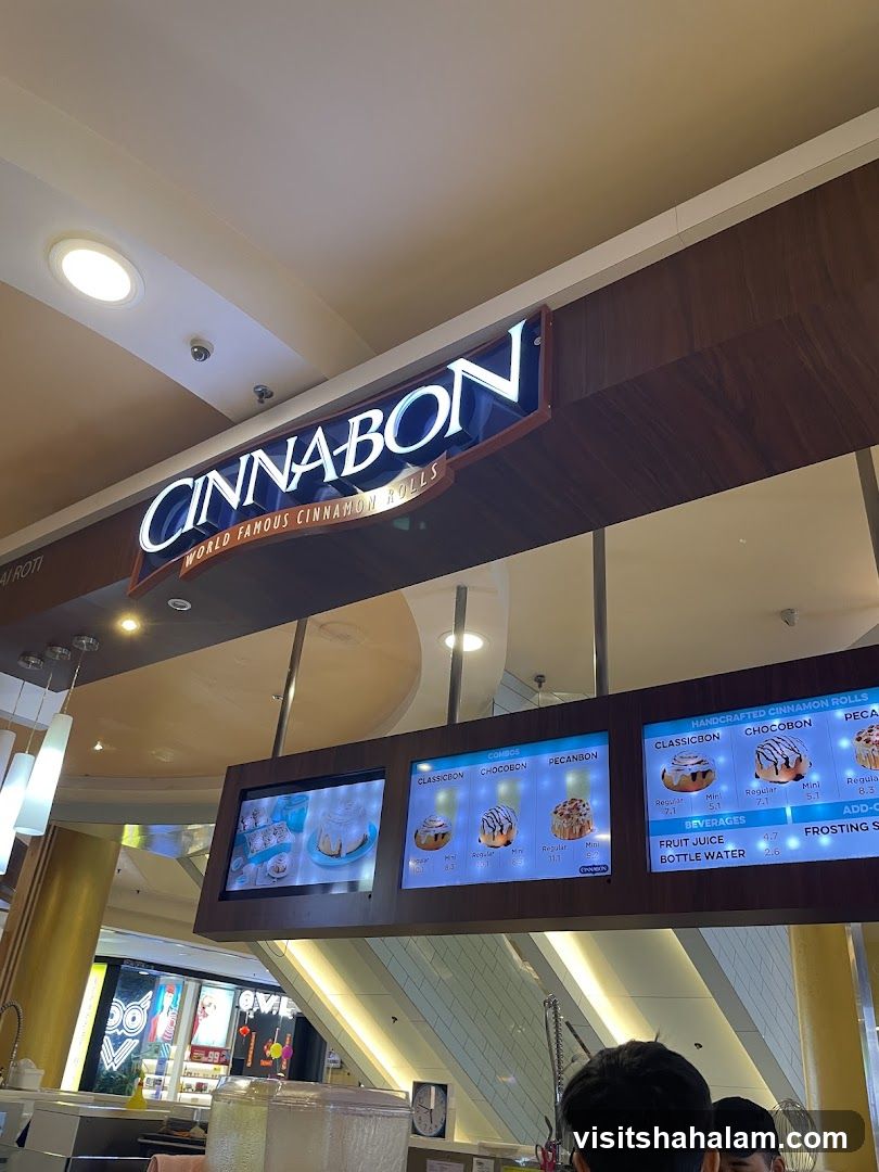 Cinnabon Menu Display