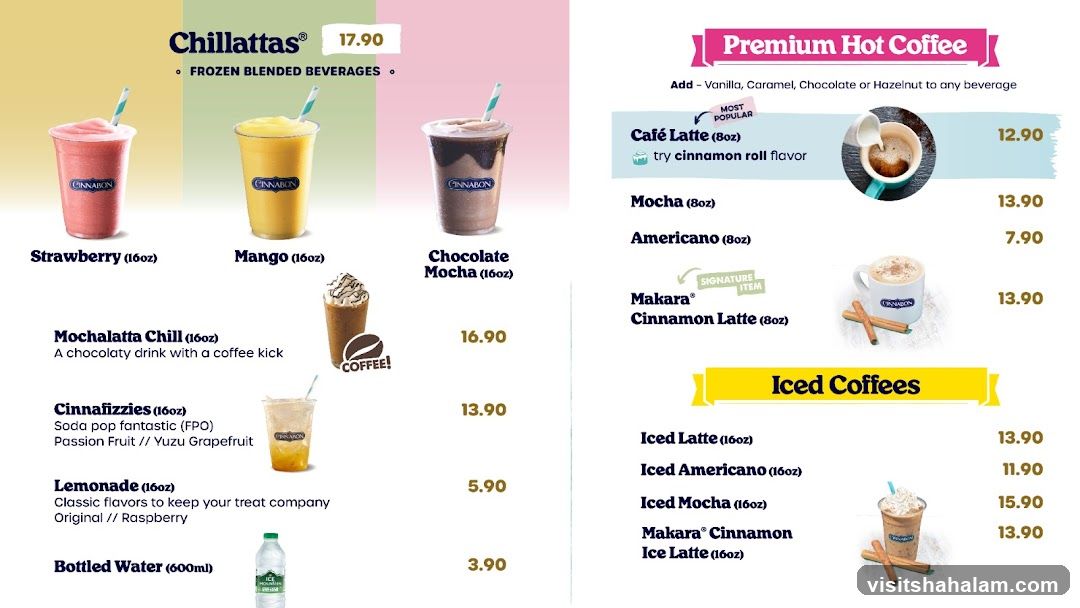 Cinnabon Menu