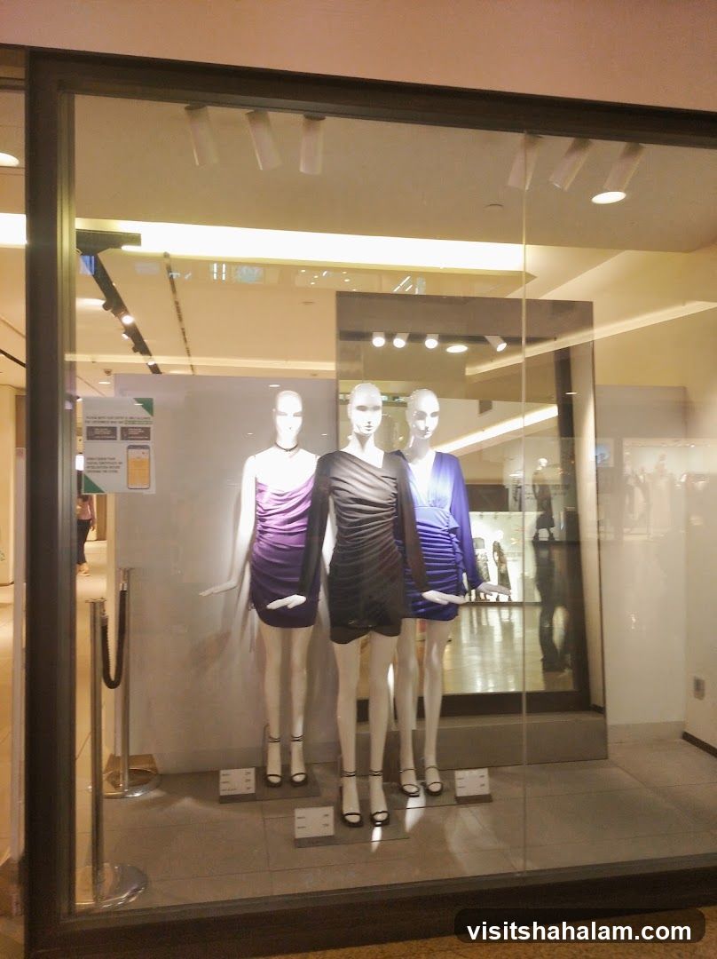 Mannequins in a store window