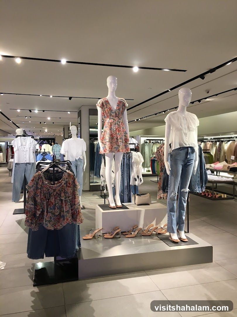Mannequins in a clothing store
