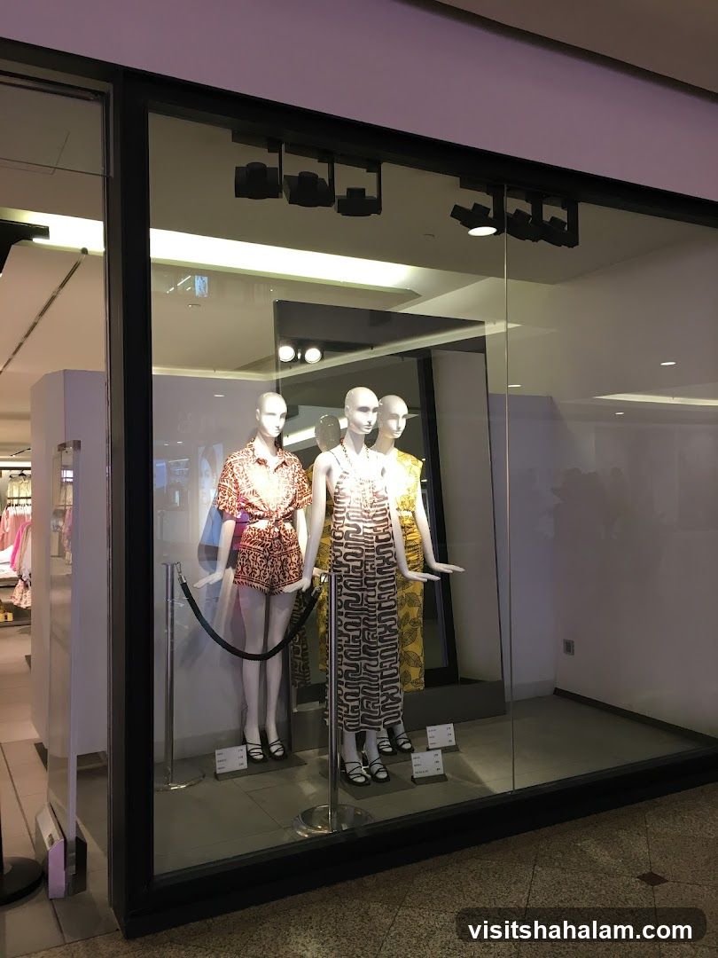 Store Window Display with Mannequins