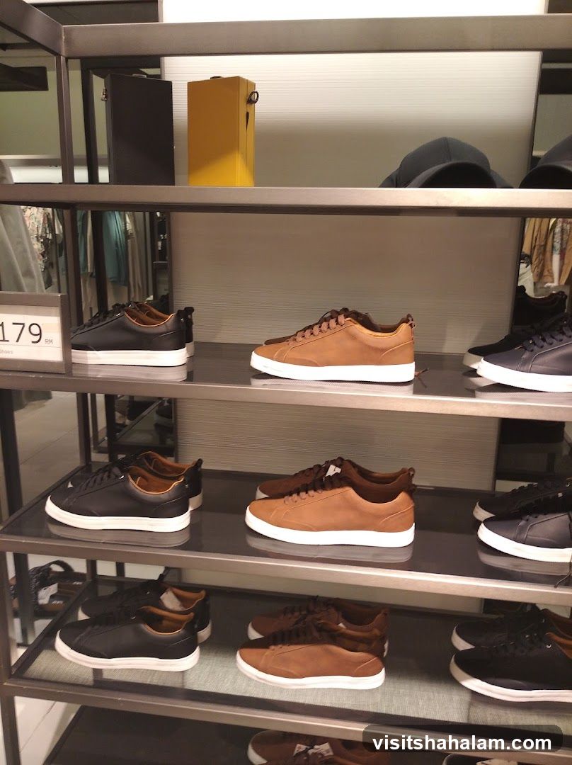 Display of Men's Sneakers