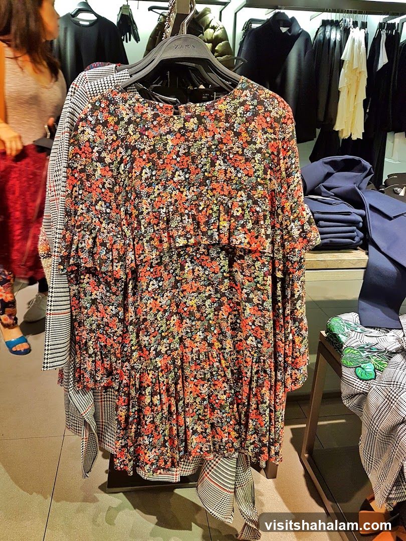 Floral Print Dress on Display