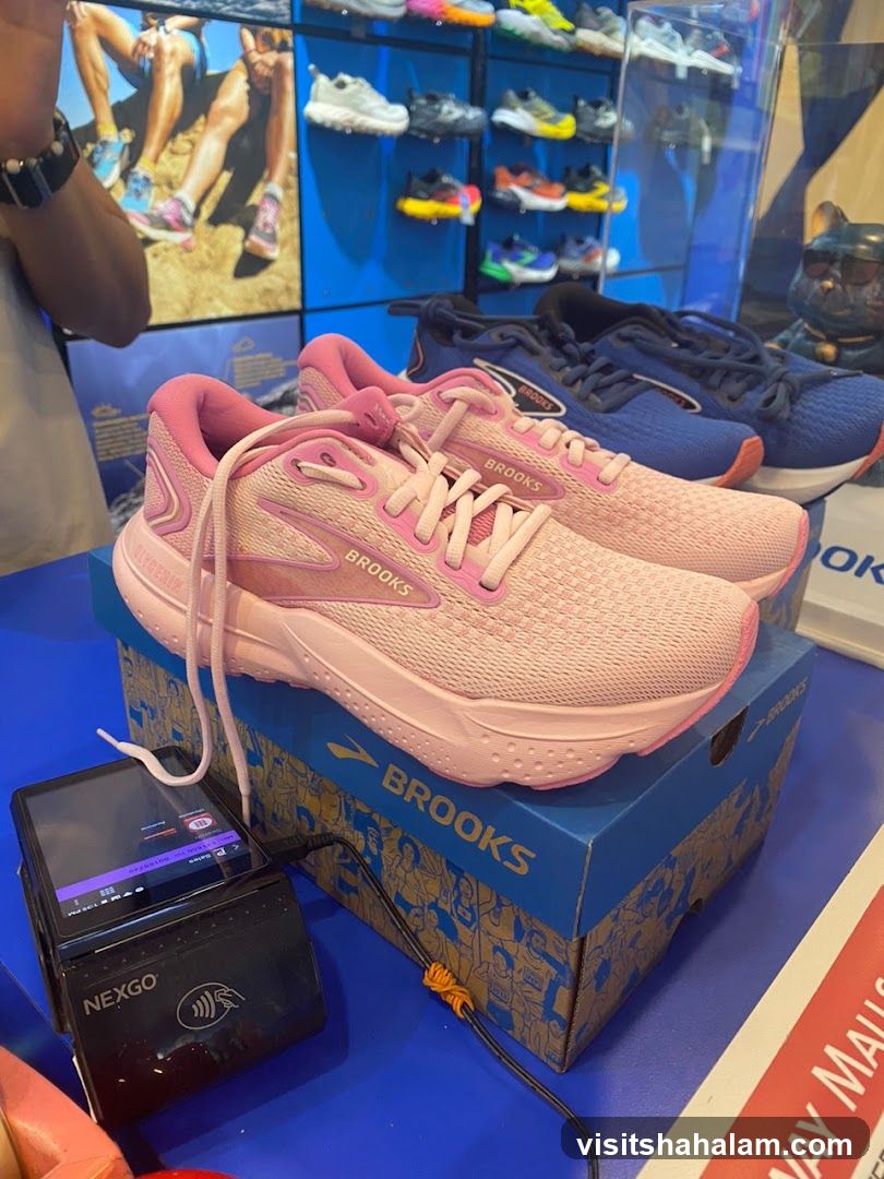 Brooks Running Shoes Display