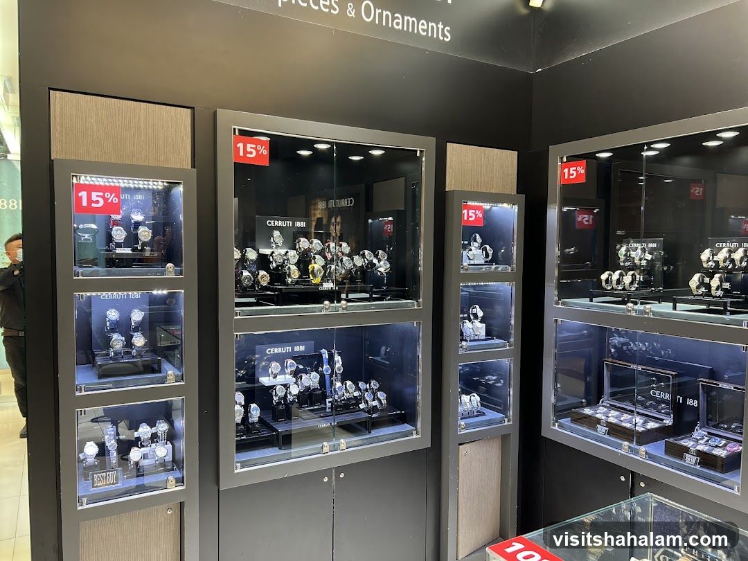 Watch Display with Sale Signs