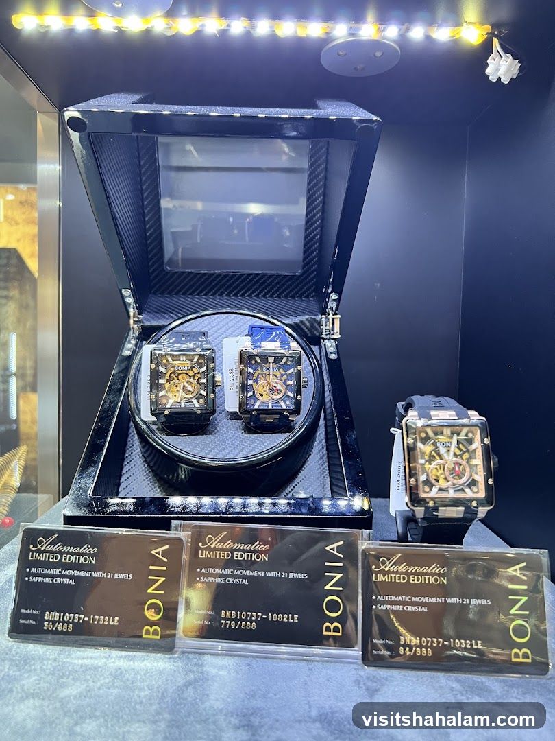 Display of Bonia Watches