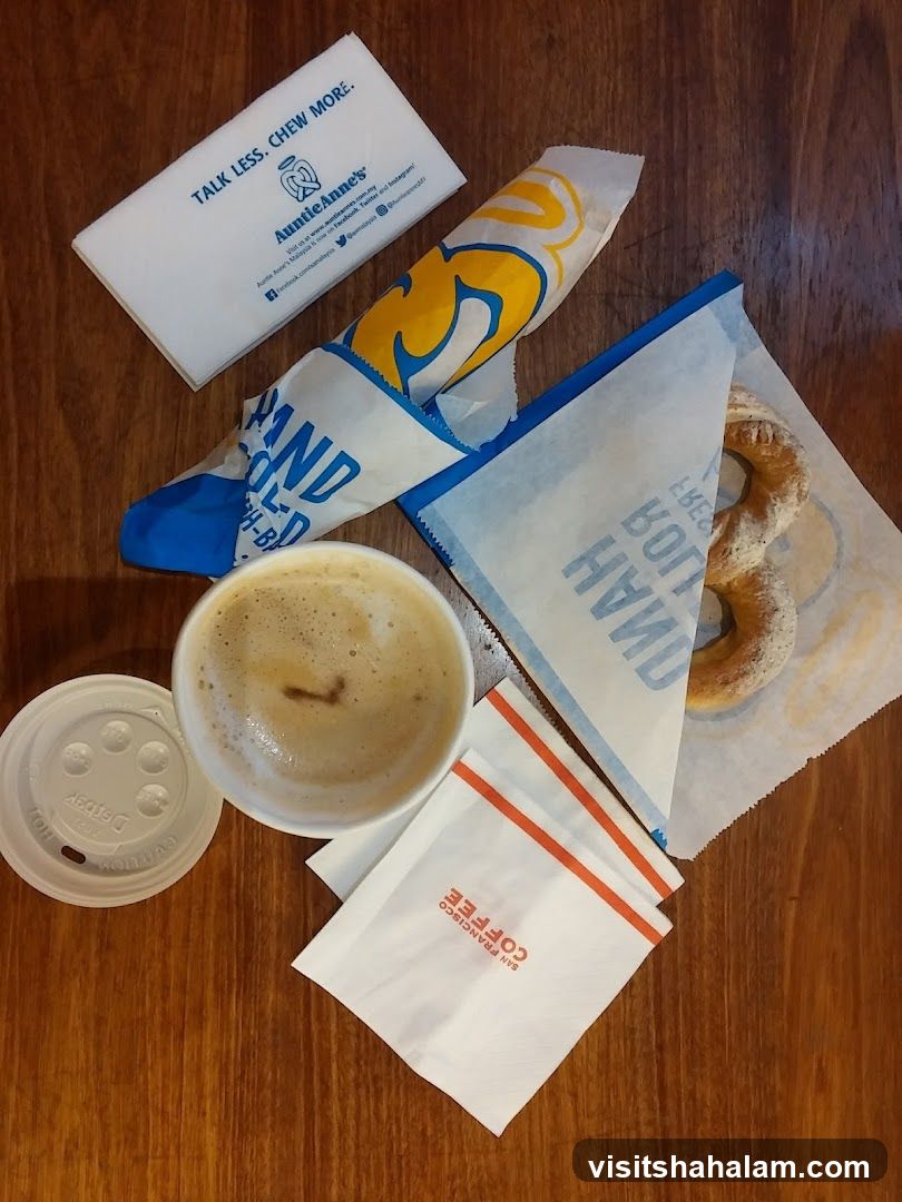 Auntie Anne's Pretzel and Coffee