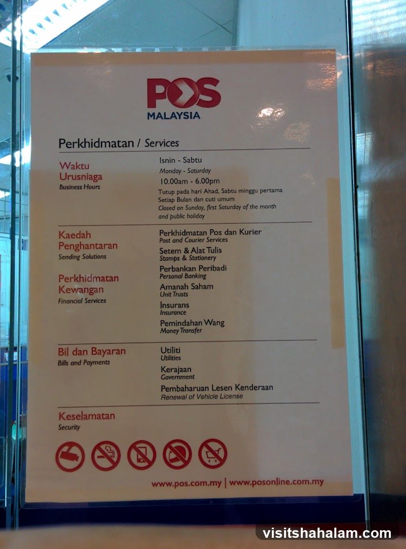 POS Malaysia Services and Information