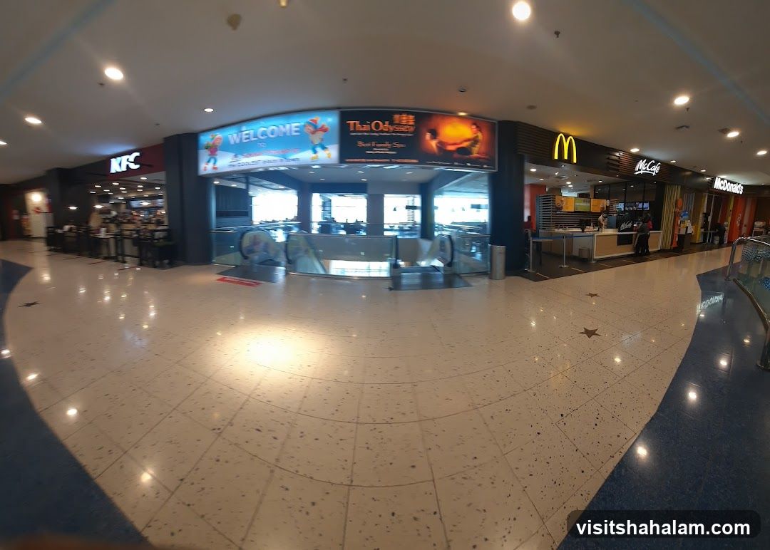 Food Court with Fast Food Restaurants