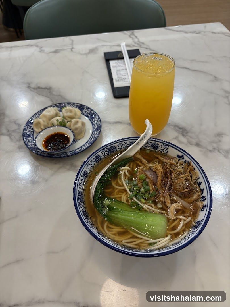 Noodle Soup and Dumplings